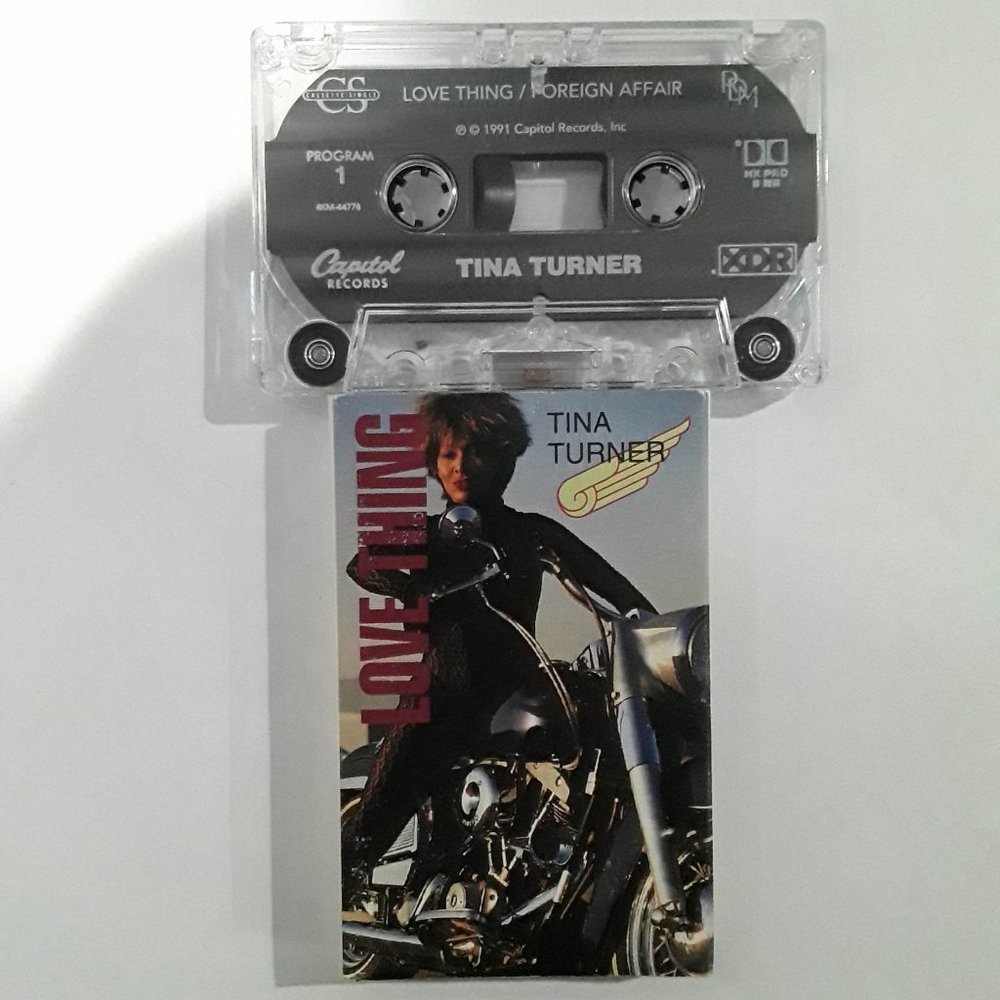 TINA TURNER - LOVE THING - FOREIGN AFFAIR - 1991 CASSETTE SINGLES - TESTED